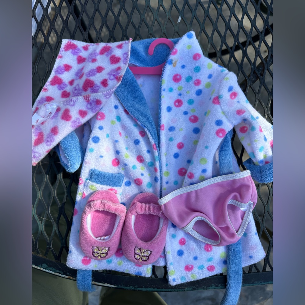 American Girl bath robe